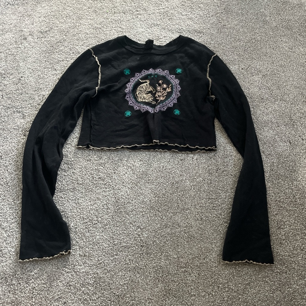 Urban Outfitters Long Sleeve Crop Top